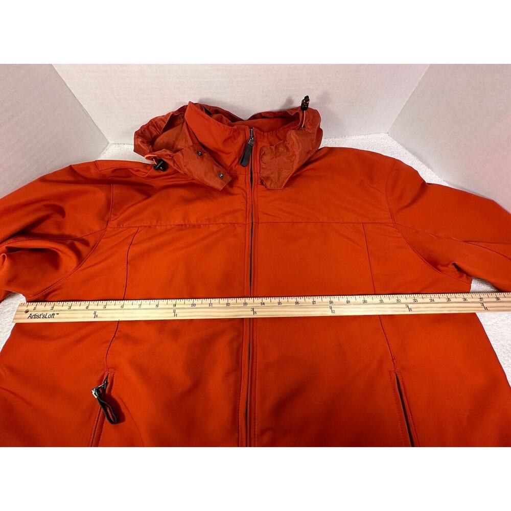 Johnston & Murphy Men's Jacket Size L Rust Orange Soft Shell - Picture 11 of 16